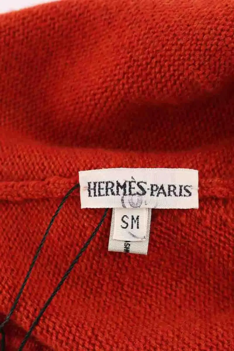 Bonnet Hermès Rouge en Cachemire
