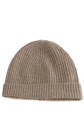 Bonnet HIRCUS Rege Beige en Cachemire, taille L - Seconde Main