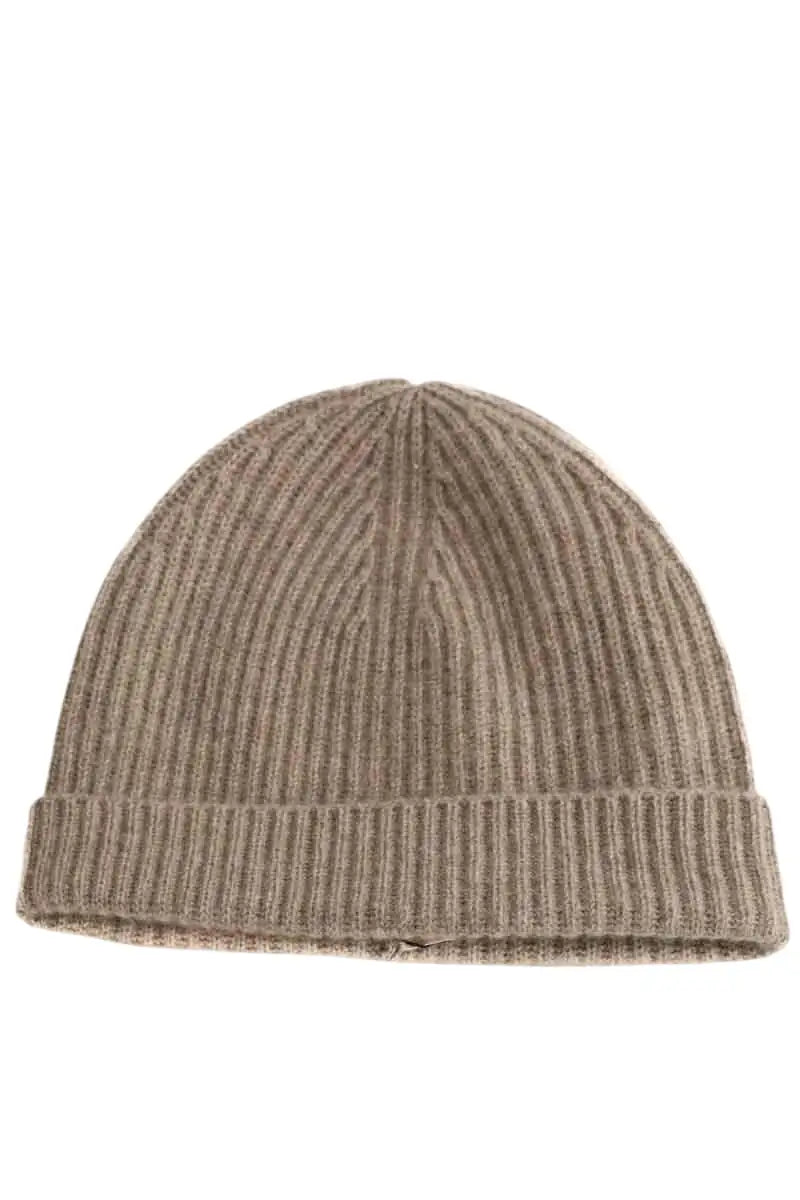 Bonnet HIRCUS Rege Beige en Cachemire, taille L - Seconde Main