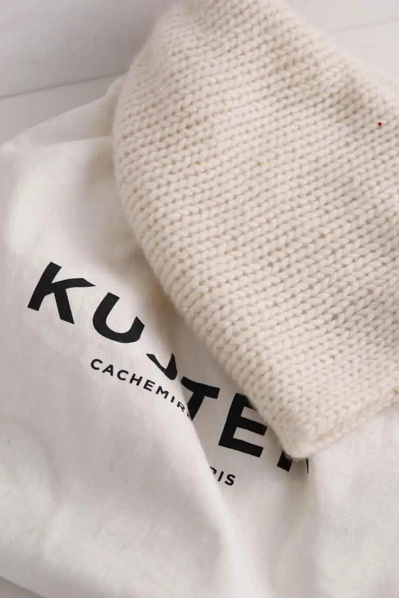 Bonnet Kujten Blanc en Cachemire