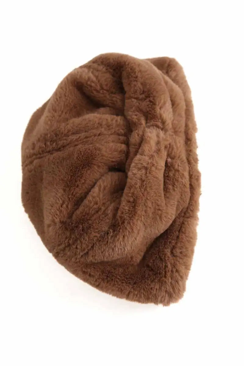 Bonnet Mes Demoiselles Marron en Polyester