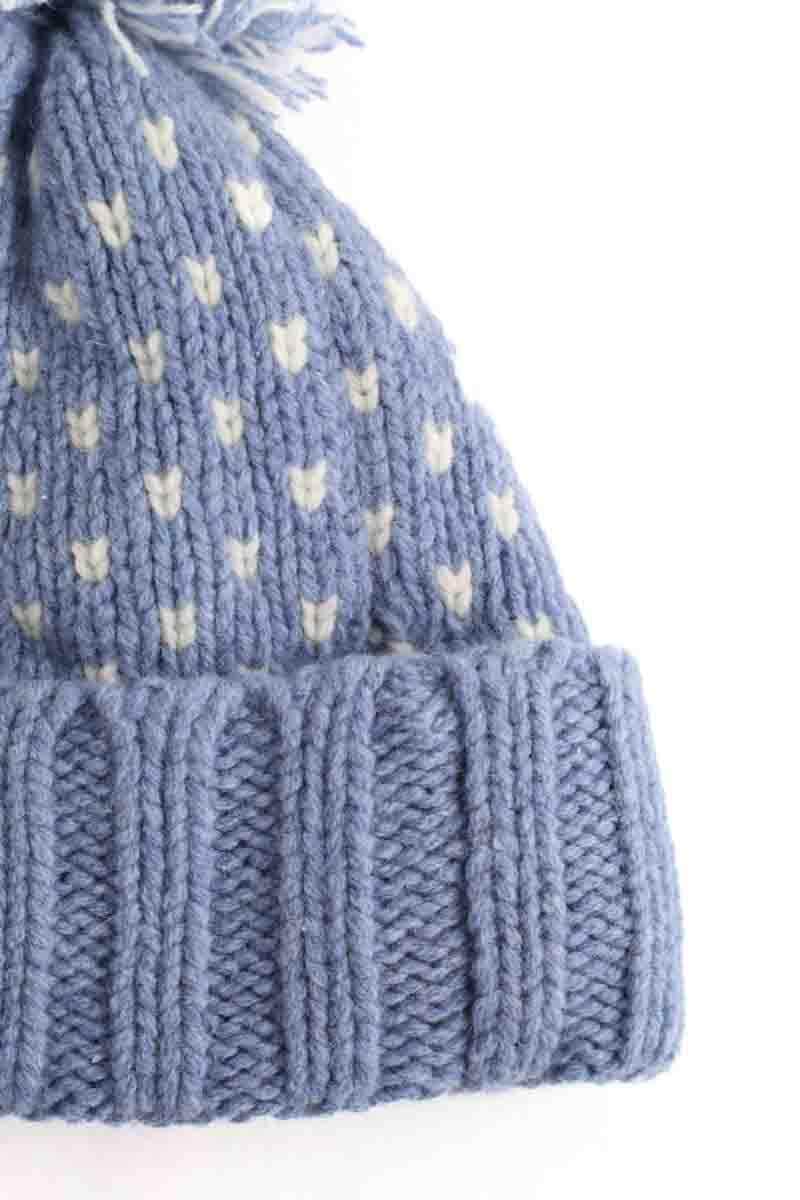 Bonnet Patagonia Bleu en Laine