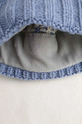 Bonnet Patagonia Bleu en Laine