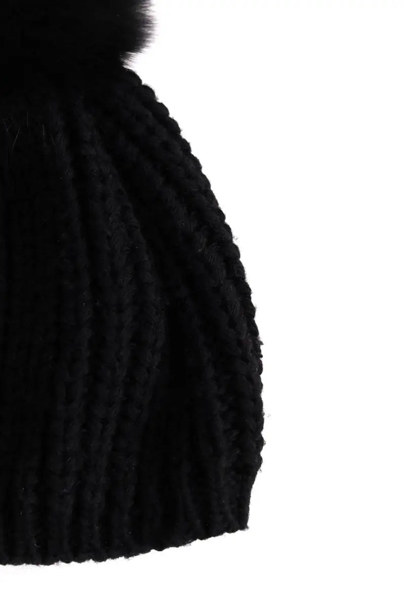 Bonnet Sandro Noir en Laine