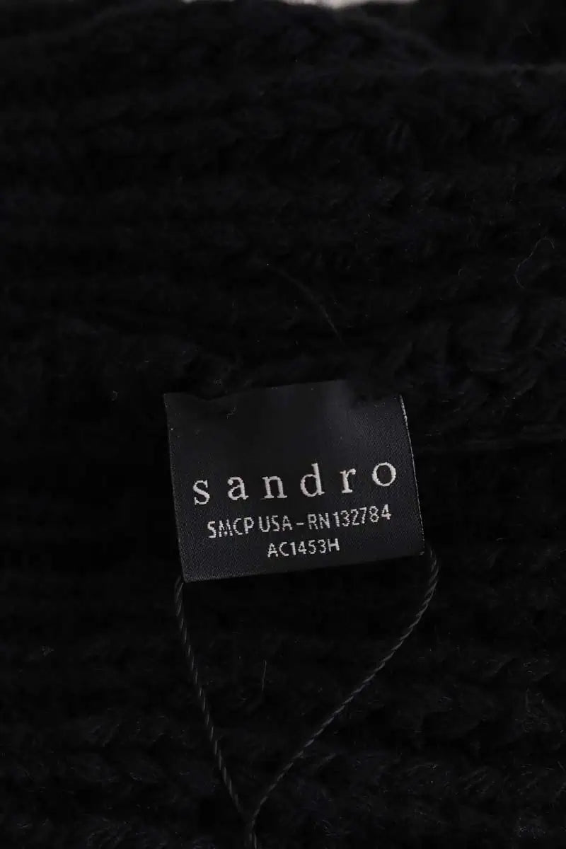 Bonnet Sandro Noir en Laine