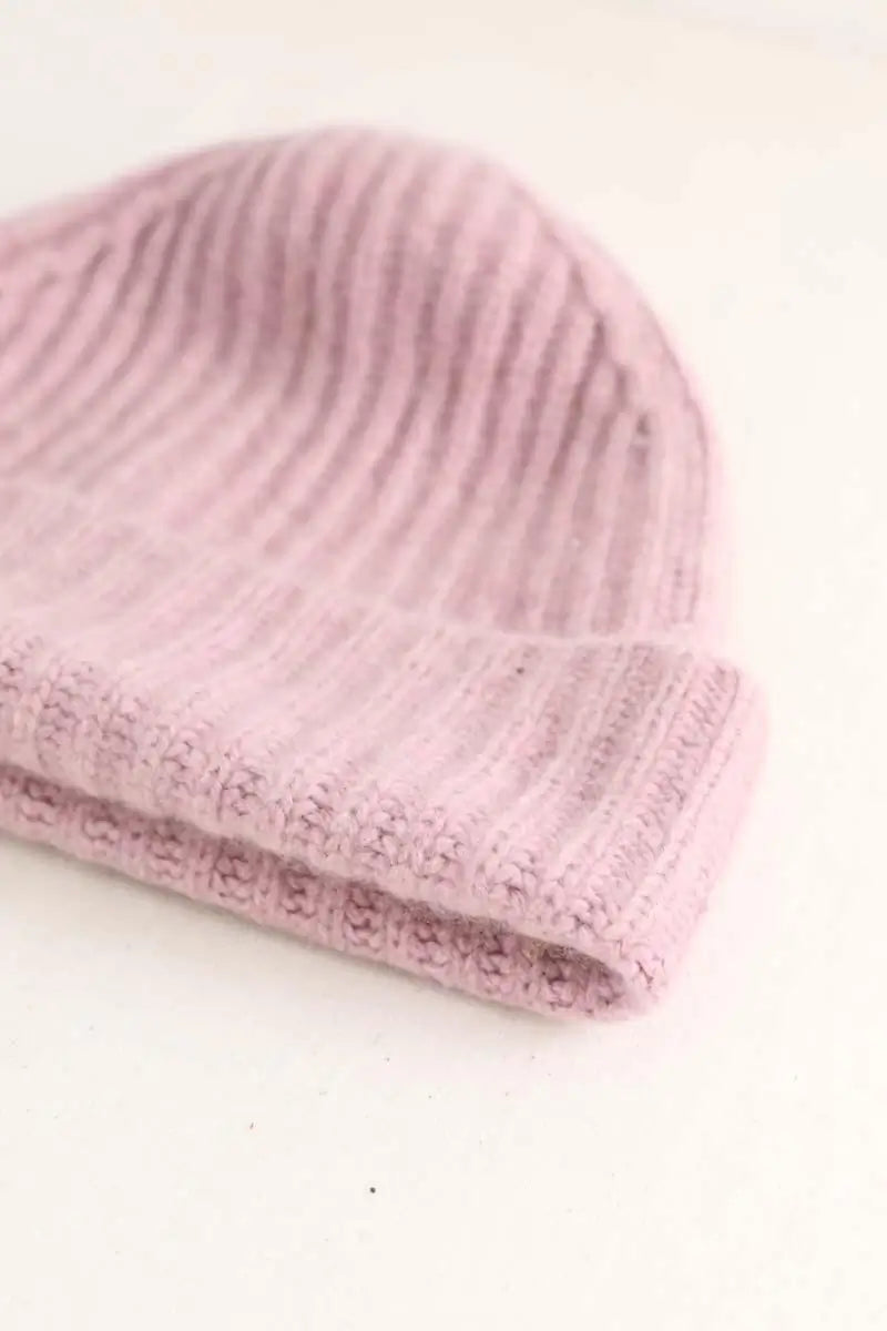 Bonnet Vince Violet en Cachemire