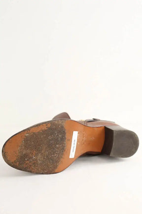 Boots à boucles Chloé Marron en Cuir