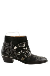 Boots à boucles Chloé Susanna Noir en Cuir, taille 42 - Seconde Main