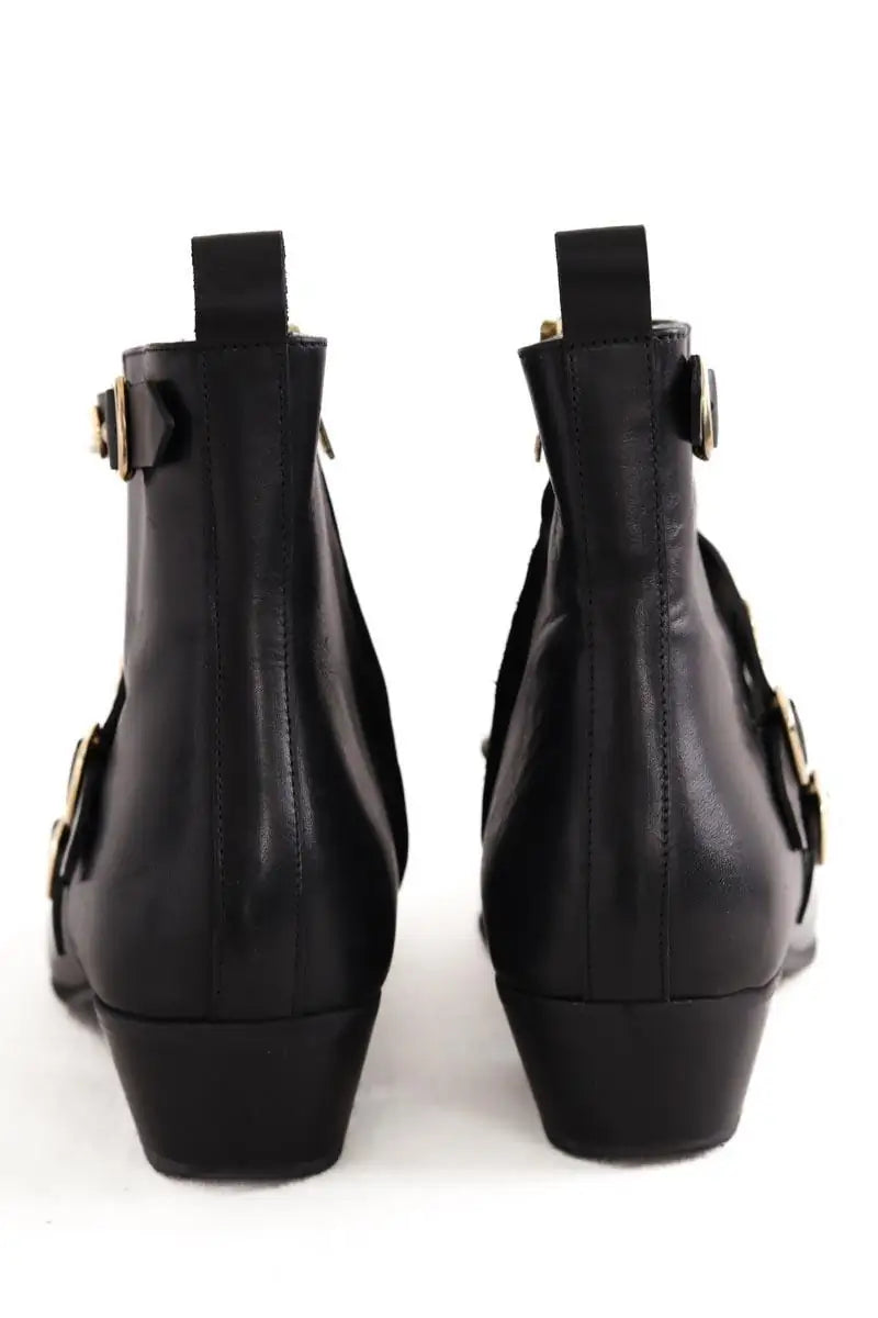 Boots à boucles Claudie Pierlot Noir en Cuir