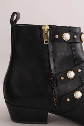 Boots à boucles Claudie Pierlot Noir en Cuir