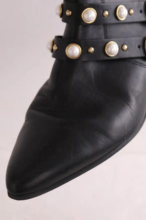 Boots à boucles Claudie Pierlot Noir en Cuir