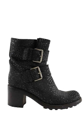 Boots à boucles Free Lance Noir en Cuir, taille 36 - Seconde Main