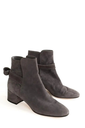 Boots à boucles Gianvito Rossi Gris en Cuir