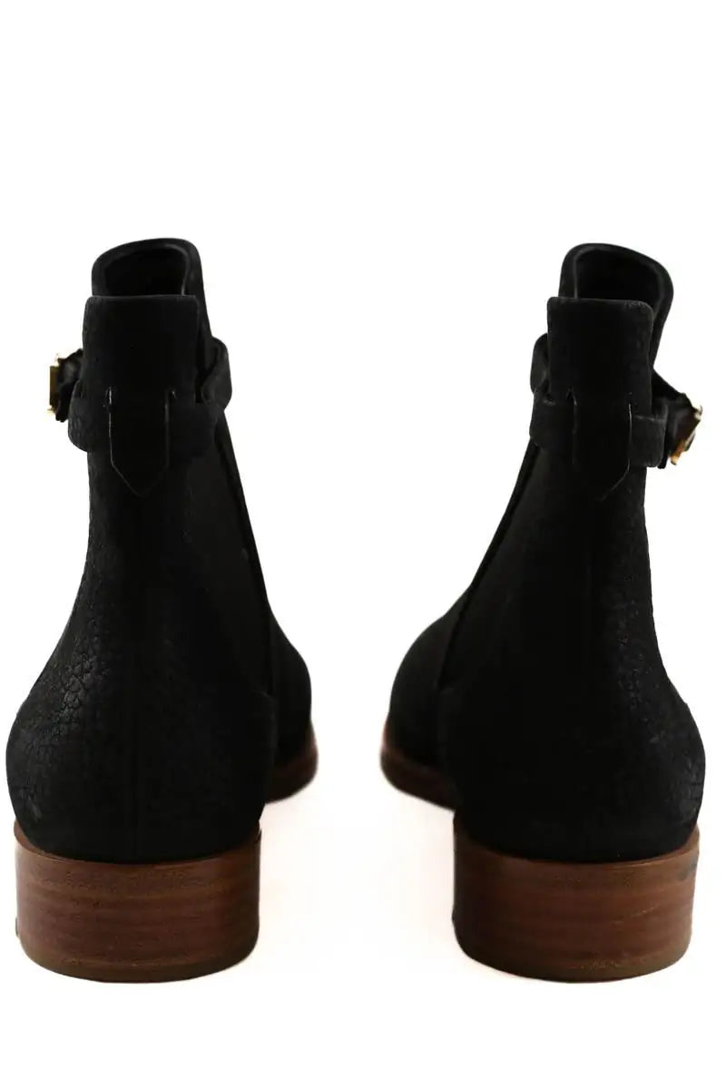 Boots à boucles Louis Vuitton Noir en Cuir