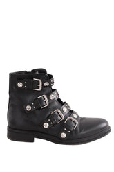 Boots à boucles Maje Noir en Cuir, taille 39 - Seconde Main