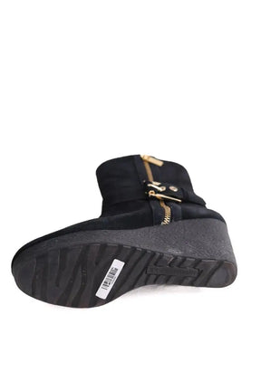 Boots à boucles Michael Kors Noir en Daim