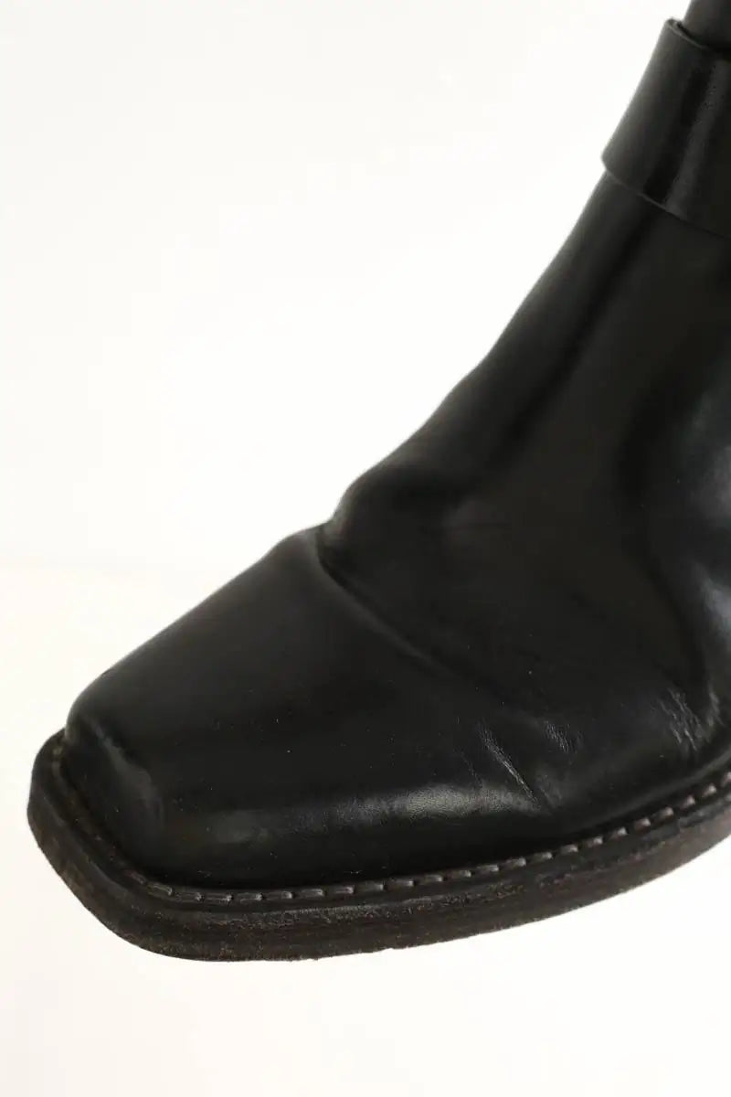 Boots à boucles RE/DONE Noir en Cuir