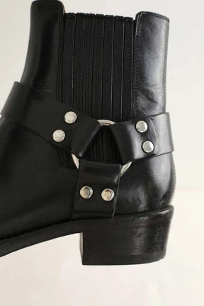 Boots à boucles RE/DONE Noir en Cuir