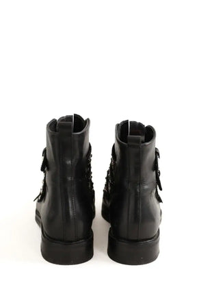 Boots à boucles The Kooples Noir en Cuir