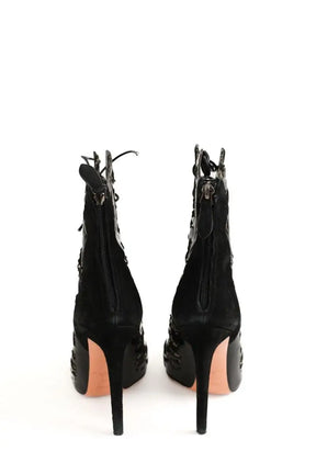 Boots à lacets Alaïa Noir en Daim