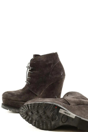 Boots à lacets Barbara Bui Gris en Daim