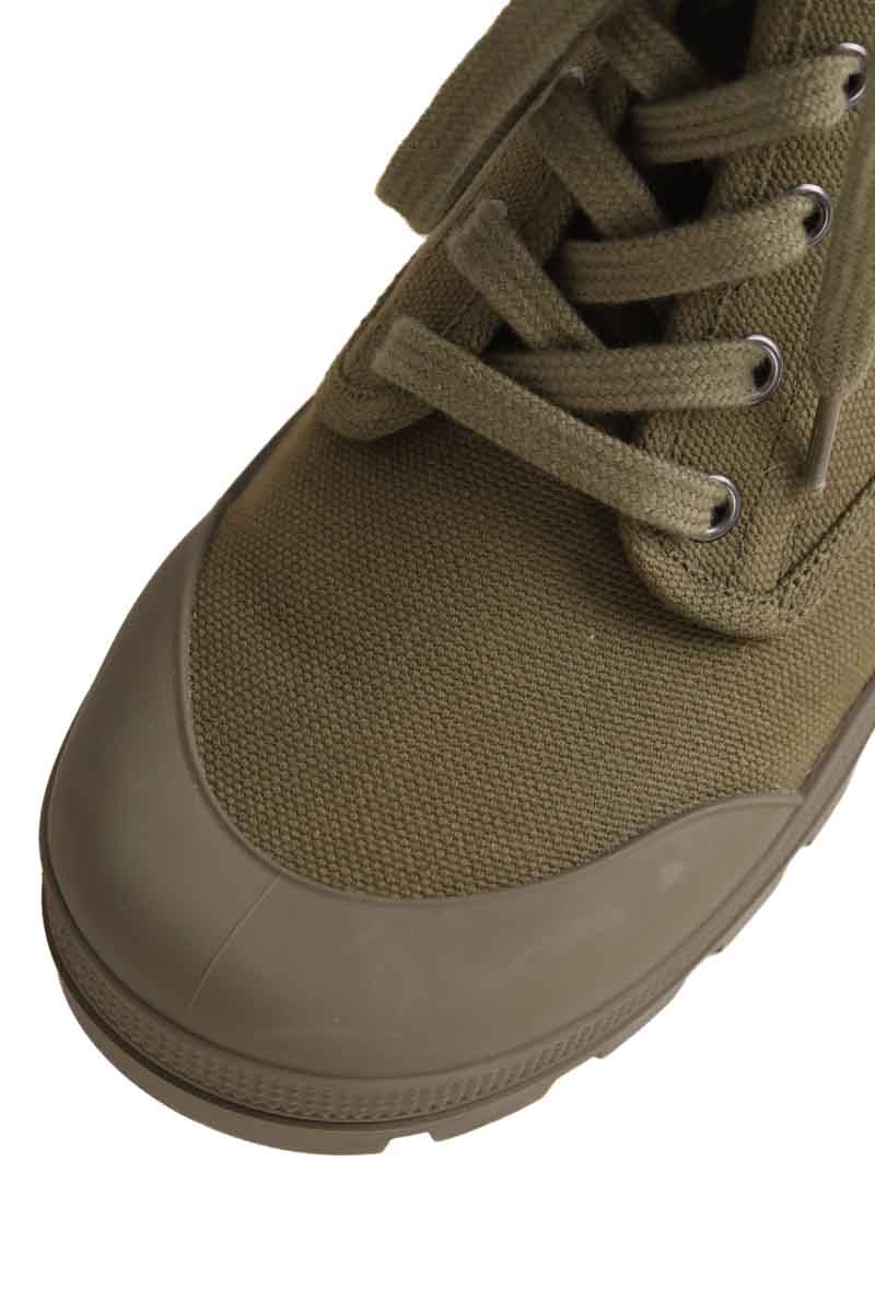 Boots à lacets Celine Kaki en Tissu
