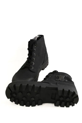 Boots à lacets Celine Noir en Tissu