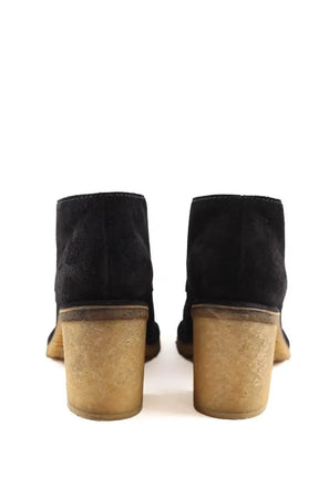 Boots à lacets Chanel Noir en Daim