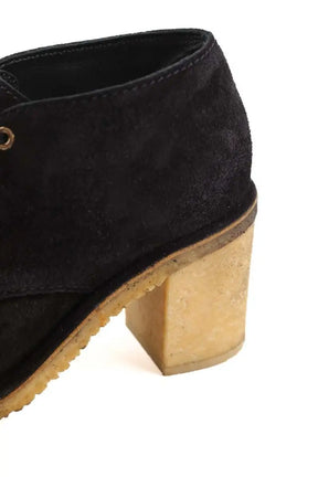 Boots à lacets Chanel Noir en Daim