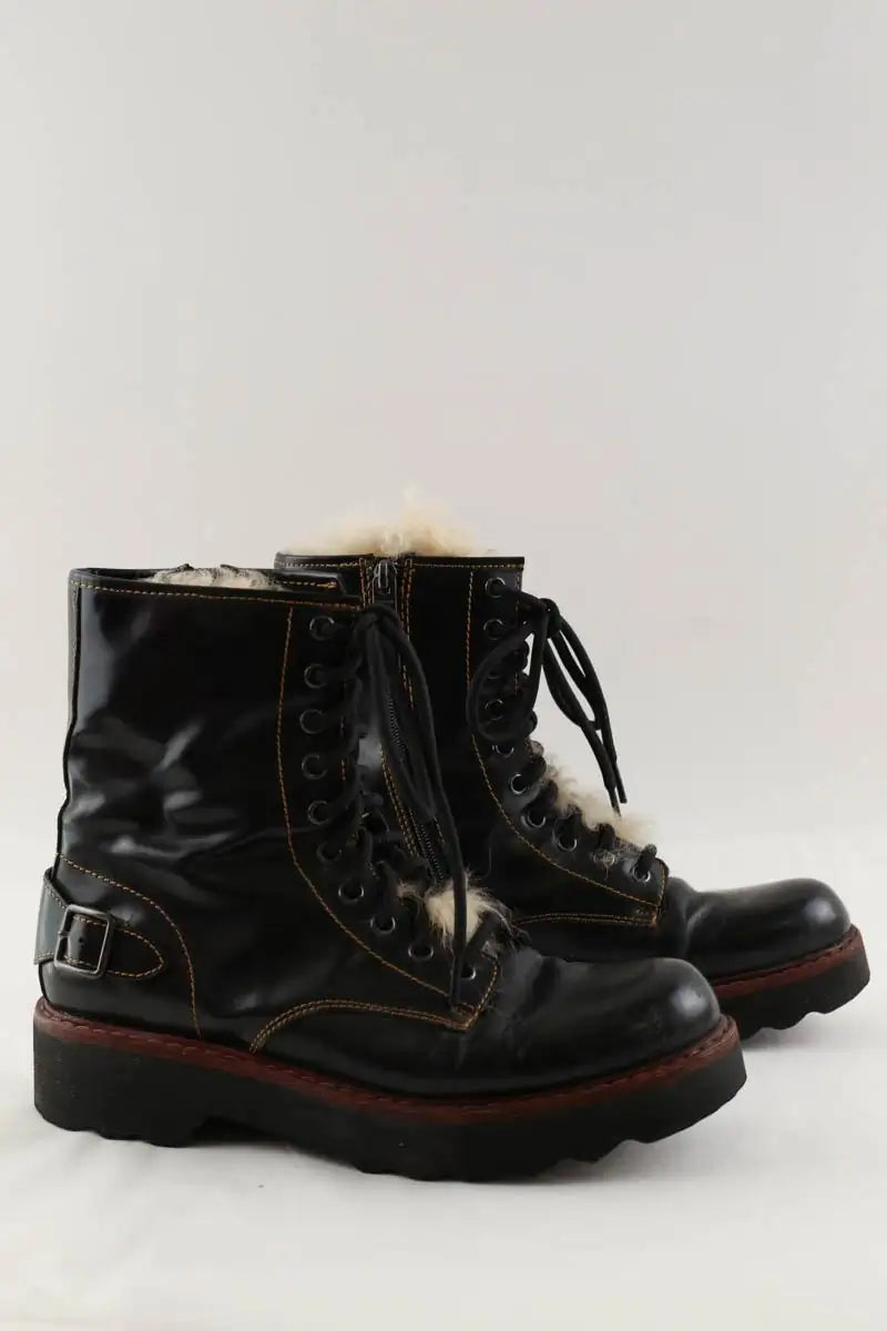 Boots à lacets Dr. Martens Noir en Cuir