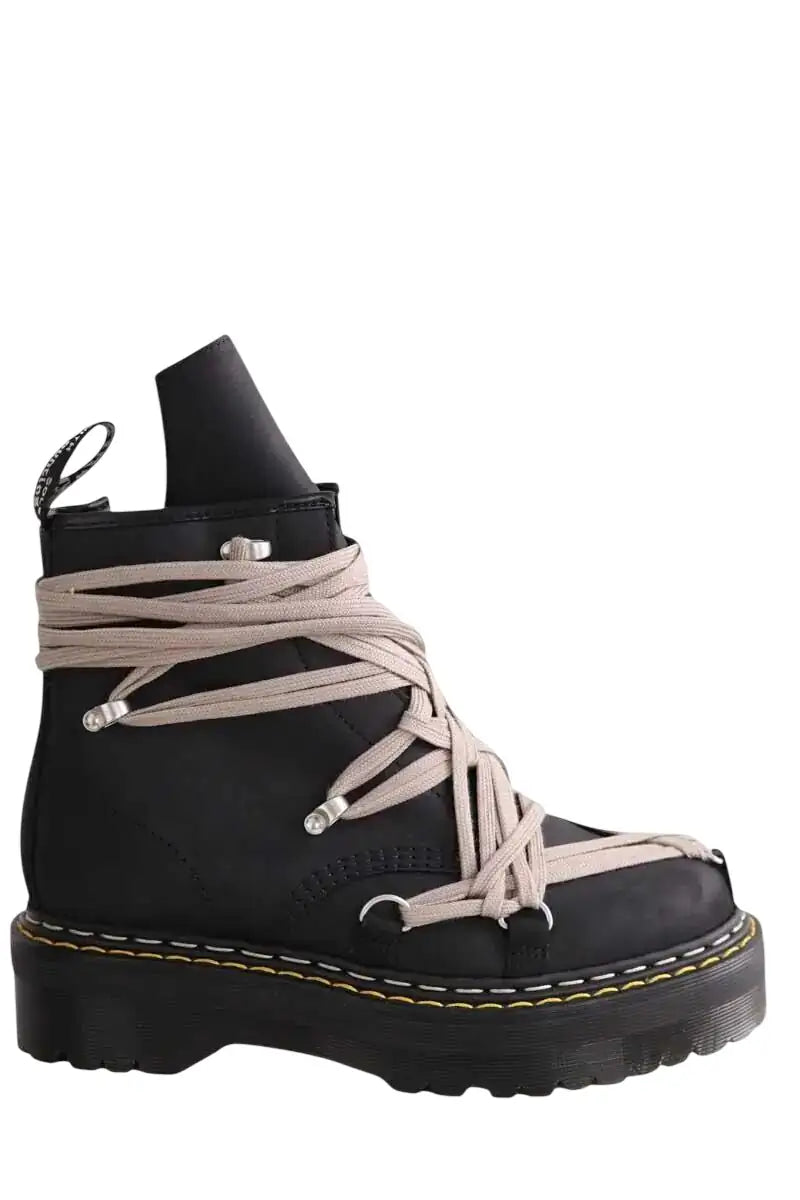 Boots à lacets Dr. Martens Noir en Cuir, taille 42 - Seconde Main