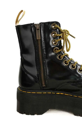 Boots à lacets Dr. Martens Vegan Jadon Max Noir en Cuir végétal