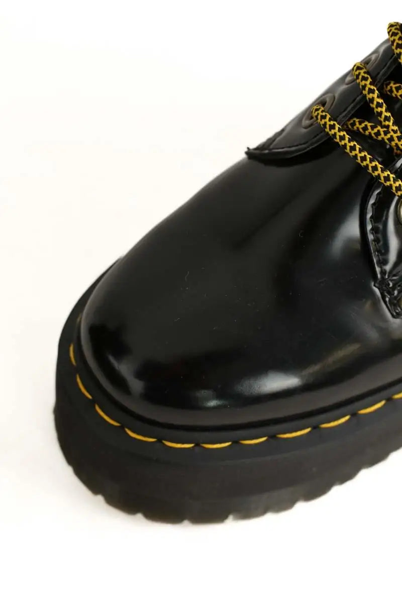 Boots à lacets Dr. Martens Vegan Jadon Max Noir en Cuir végétal