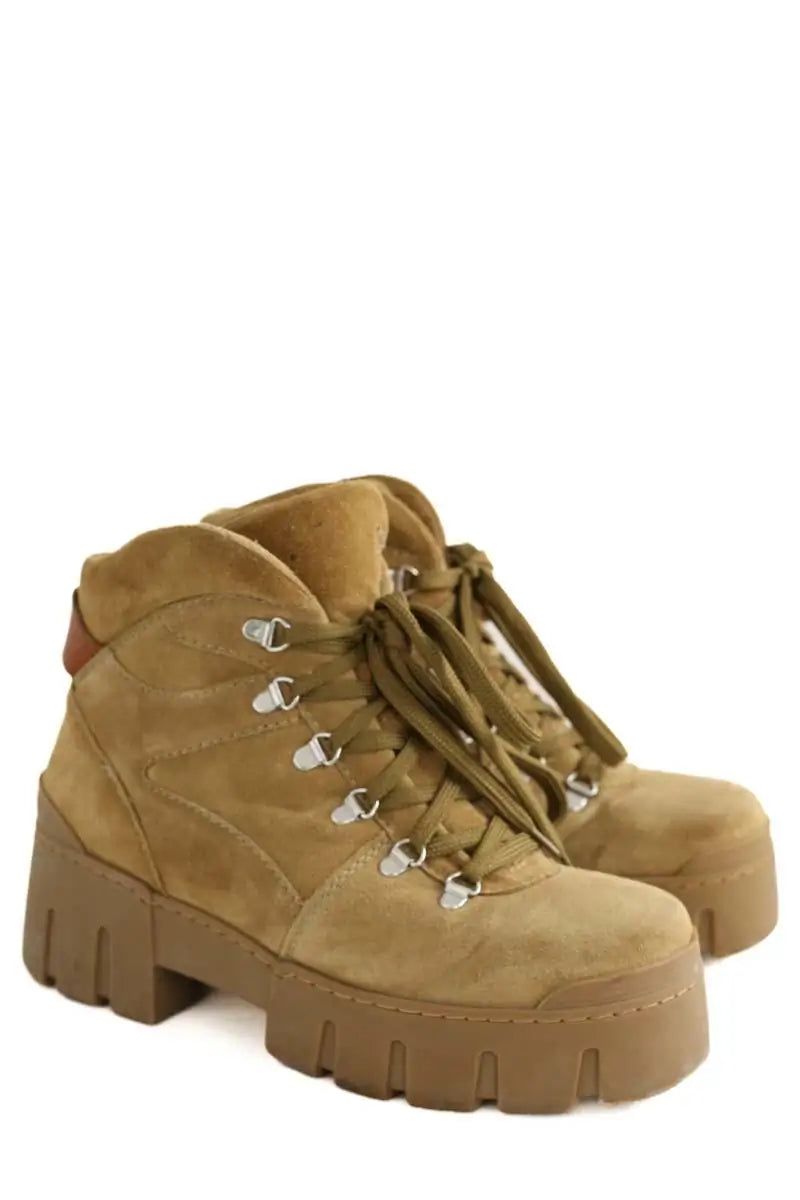 Boots à lacets Isabel Marant Kaki en Daim