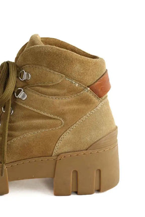 Boots à lacets Isabel Marant Kaki en Daim