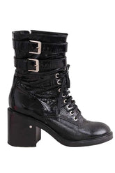 Boots à lacets Laurence Dacade Noir en Cuir, taille 36 - Seconde Main