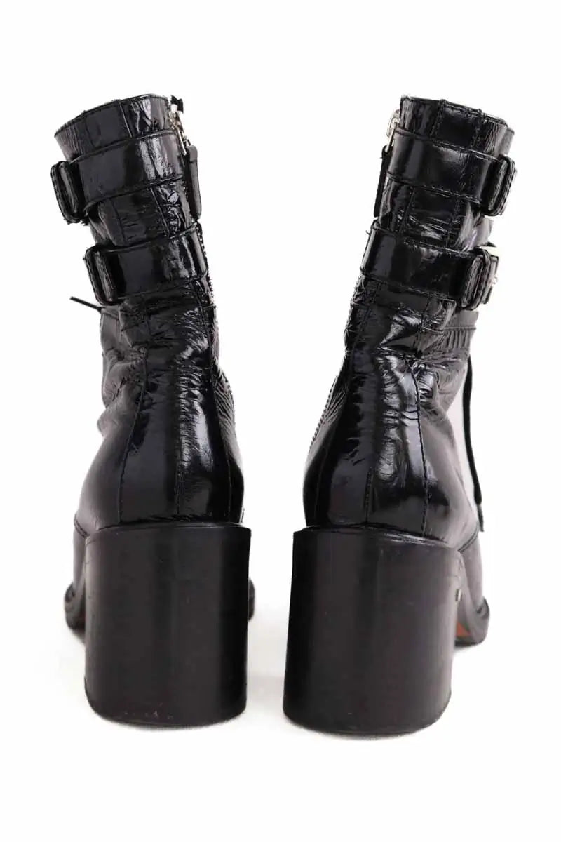 Boots à lacets Laurence Dacade Noir en Cuir