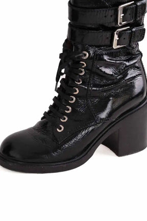 Boots à lacets Laurence Dacade Noir en Cuir