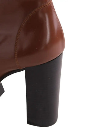 Boots à lacets Louis Vuitton Marron en Cuir