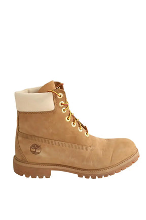 Boots à lacets Timberland Premium waterproof boots Camel en Cuir, taille 42 - Seconde Main
