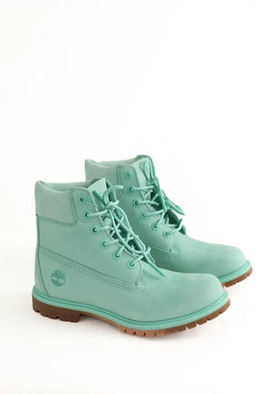 Boots à lacets Timberland Vert en Cuir