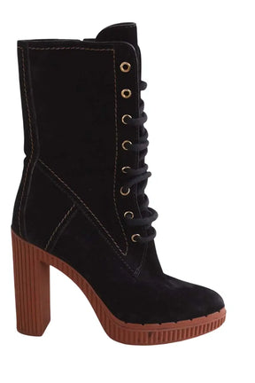 Boots à lacets Tod's Noir en Daim, taille 36 - Seconde Main