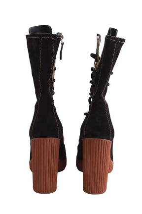 Boots à lacets Tod's Noir en Daim