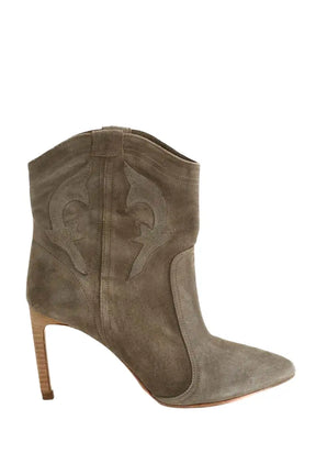 Boots Ba&Sh Gris en Daim, taille 38 - Seconde Main