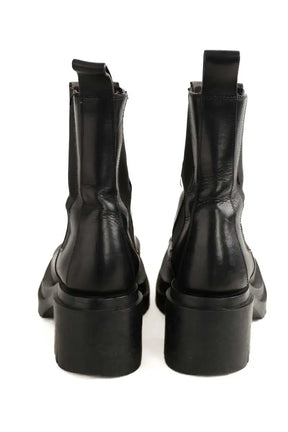 Boots Bottega Veneta Lug Noir en Cuir