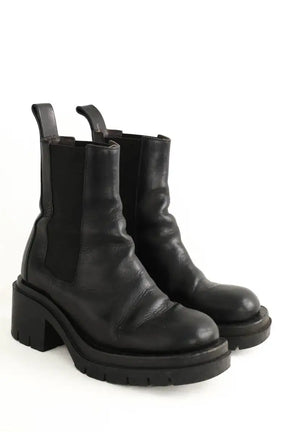 Boots Bottega Veneta Lug Noir en Cuir