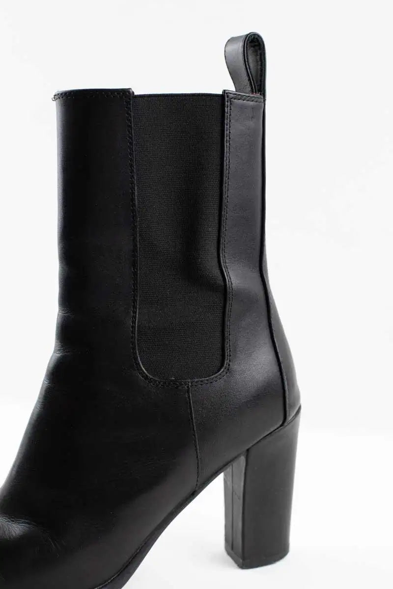 Boots Bottega Veneta Noir en Cuir