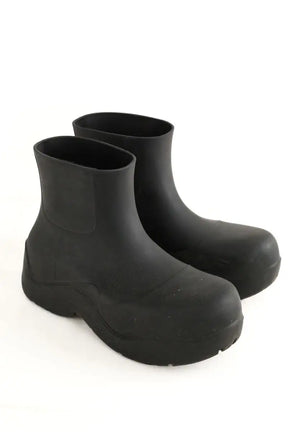 Boots Bottega Veneta Noir en Tissu