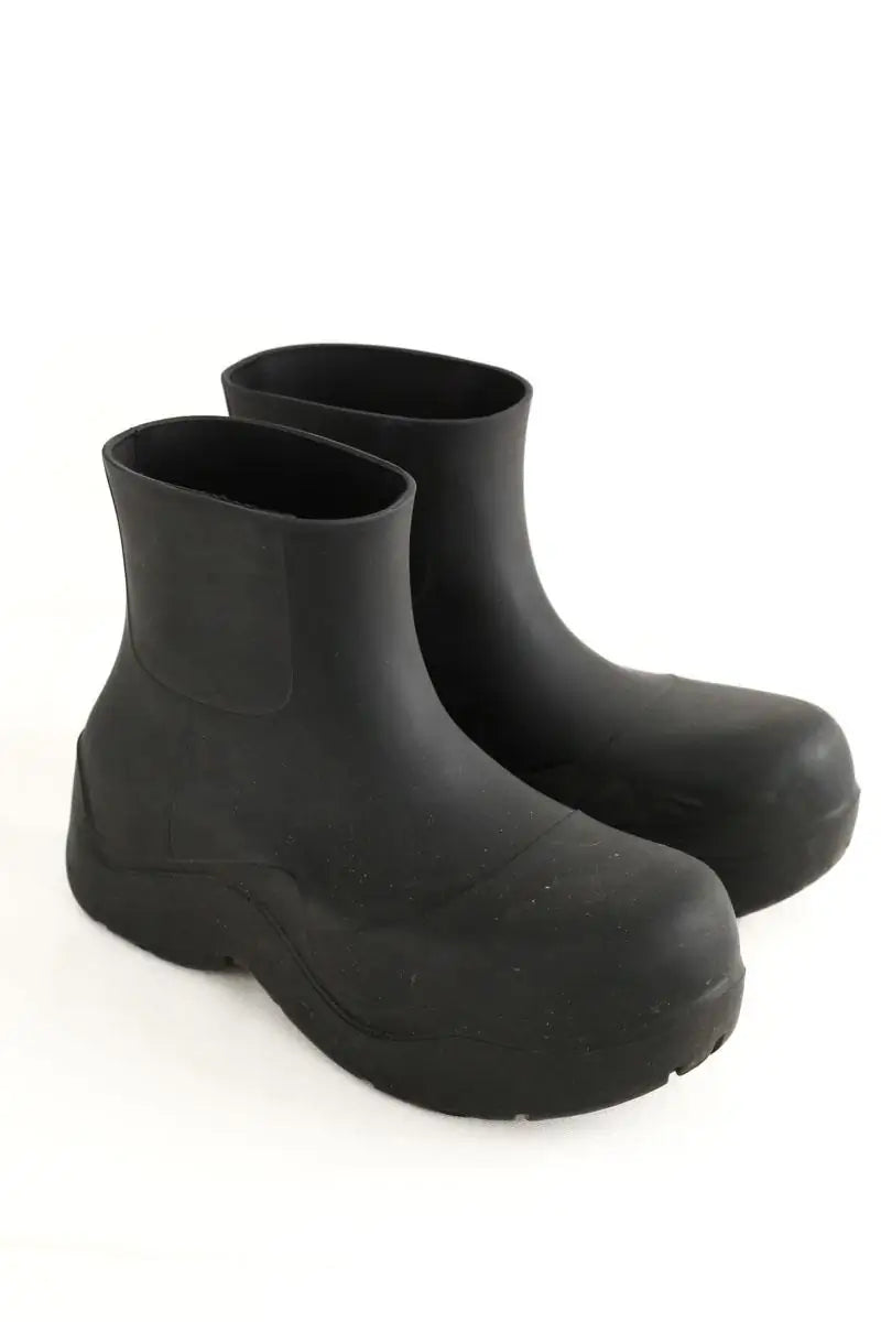 Boots Bottega Veneta Noir en Tissu