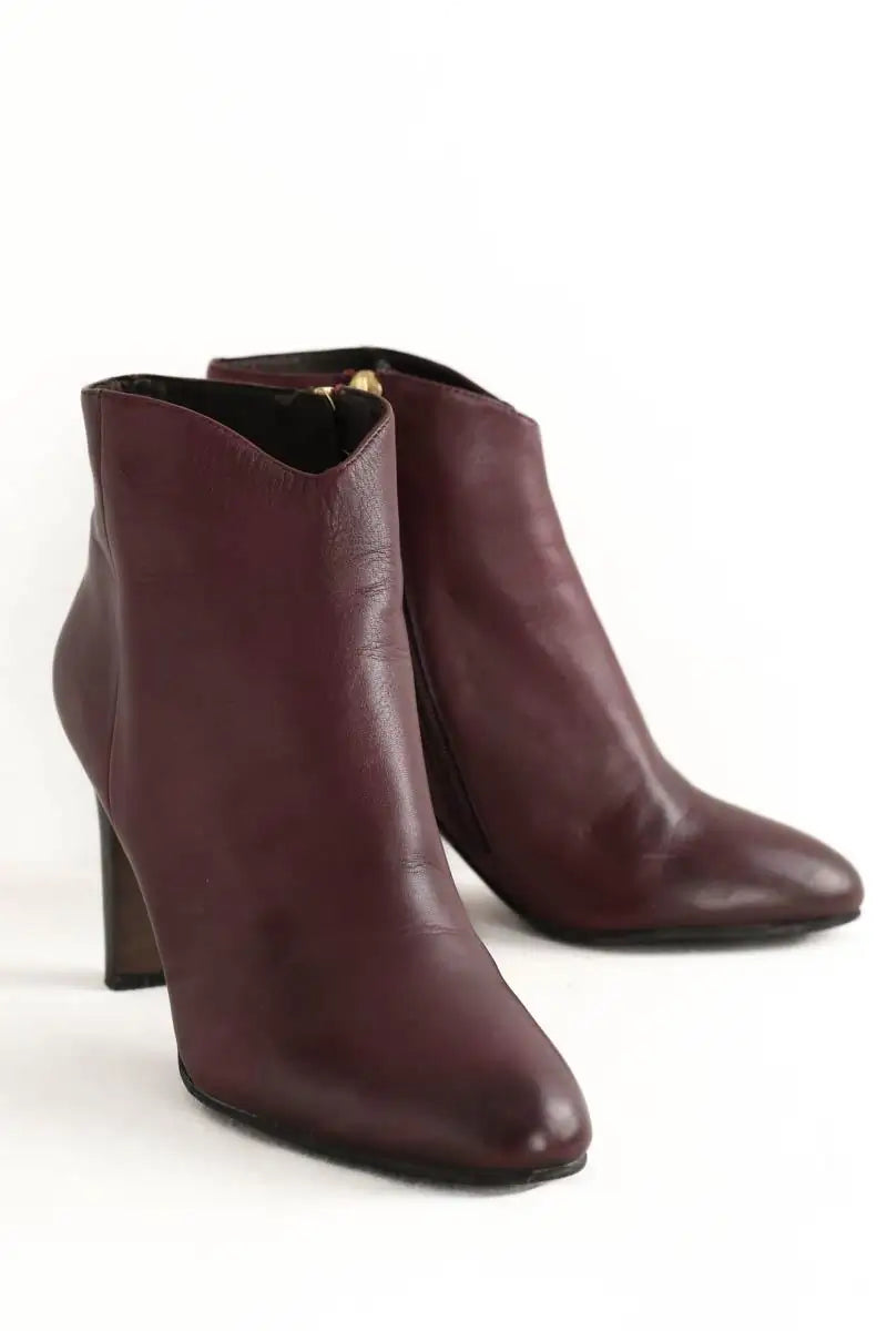 Boots Bruno Premi Bordeaux en Cuir
